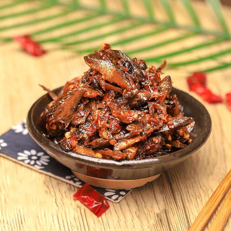 [田野故事]湖南特产香辣火焙鱼辣椒酱小鱼仔下饭菜豆豉鱼干零食,淘宝优惠券,粉丝福利购,淘宝优惠卷