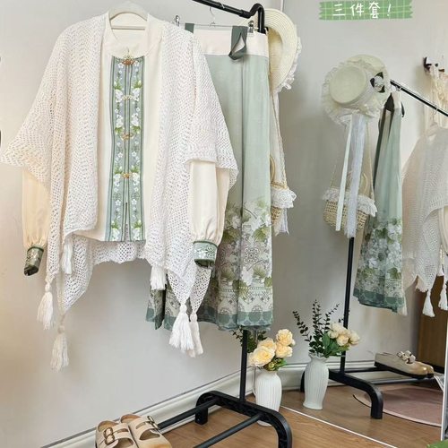 [如初]原创汉服新中式套装国风立领衬衫破群日常穿搭明制汉洋秋冬 - 图3