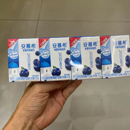 一鸣零食优选很忙安慕希希腊风味酸奶蓝莓味125g赵全店满35元包邮 - 图0