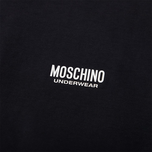 Moschino underwear/莫斯奇诺  男士徽标印花装饰T恤 - 图2