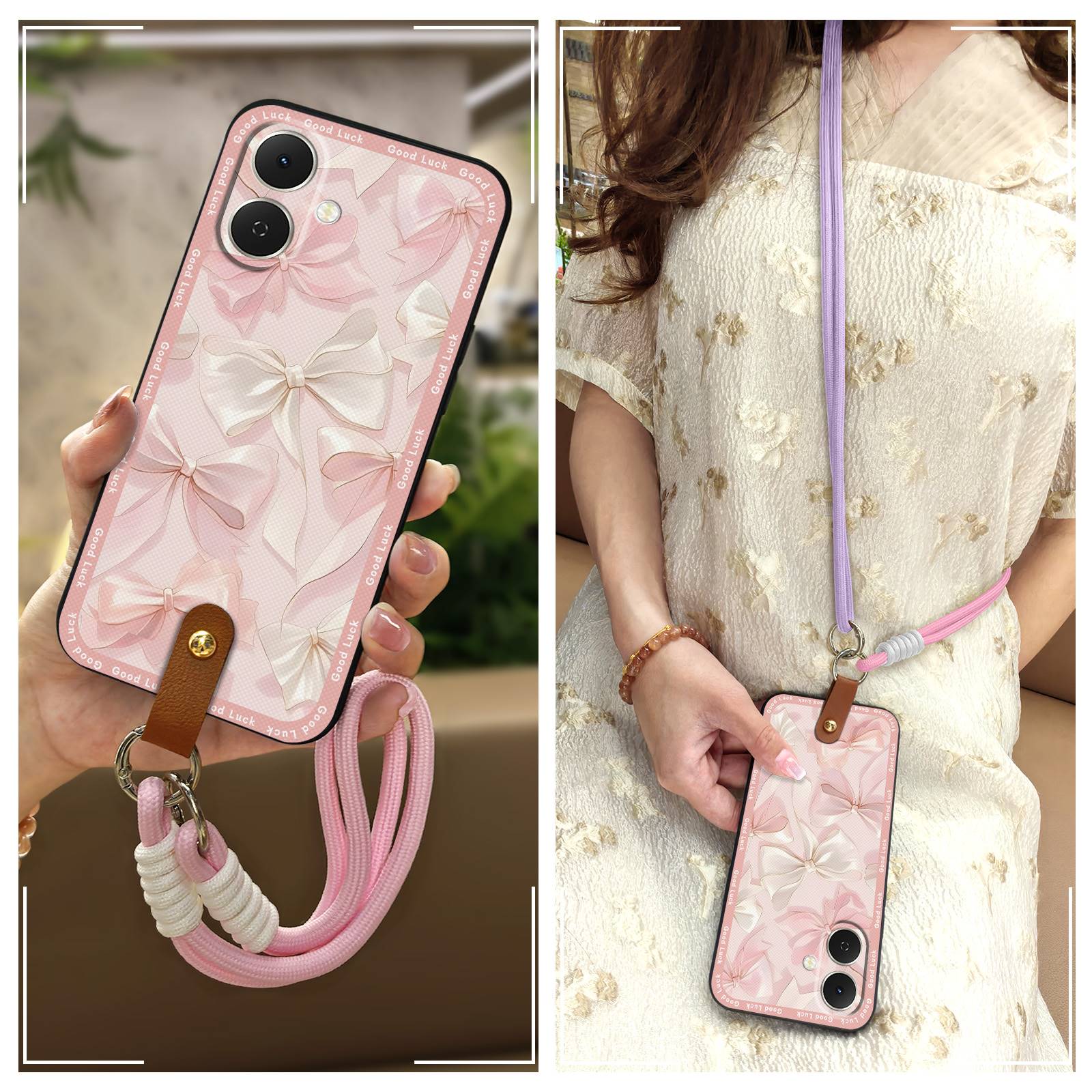 适用Tecno Spark GO2/传音POP10 4G手机壳双色情侣全包边创意 - 图0