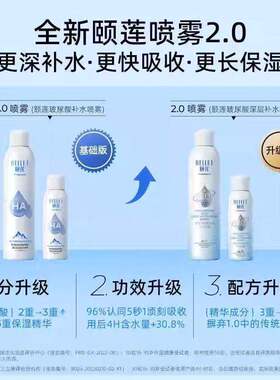 【张凌赫同款】福瑞达颐莲玻尿酸2.0新版补水喷雾妆前保湿爽肤水