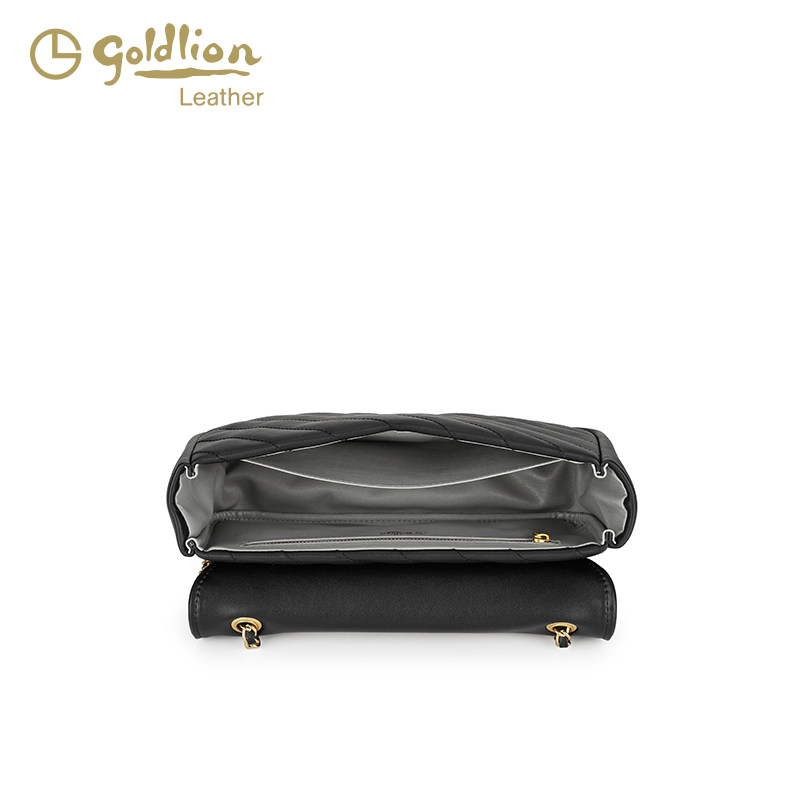 金利来时尚真皮女包小香风菱格单肩链条包2025新款百搭感斜挎小包,淘宝优惠券,粉丝福利购,淘宝优惠卷