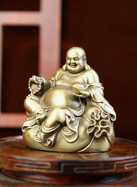 铜臻黄铜弥勒佛菩萨摆件