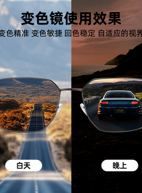 CAPONI变色墨镜男2025新款hud