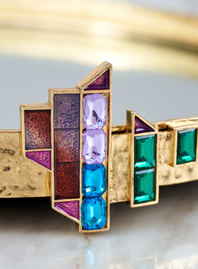 圣朗伦幸福时光托盘现代轻奢酒具圆形托盘创意家居饰品