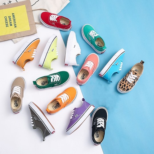 儿童帆布鞋2025春秋款韩版低帮休闲田径鞋软底透气宝宝男童女童鞋