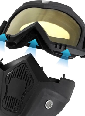 摩托车头盔骑行眼镜防风沙紫外线骷髅风镜全脸防护电焊面罩护目镜