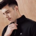 Hàng ngàn con hạc giấy nam cổ áo polo 2019 thanh niên mới kinh doanh bình thường áo thun dài tay nam 25126 - Polo áo poloman Polo