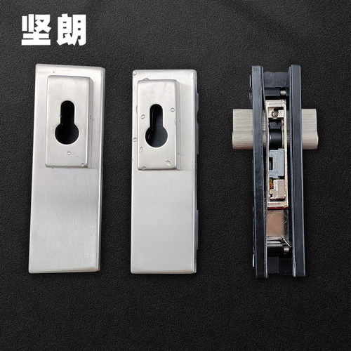 坚朗玻璃门锁防尘304不锈钢地弹簧门无框玻璃门地锁锁夹WM10101 - 图2
