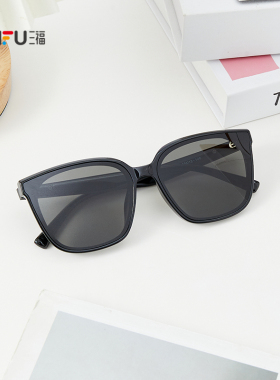 三福墨镜经典黑超太阳镜时尚高级感防晒眼镜男女款2026新款855346