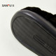 Sanfu home three-dimensional cotton-filled plush half-pack slippers, daily necessities, home slippers 845740