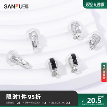 Sanfu Clear New Ear Clip Ear Button Pair of Temperament Fashion Design A Beautiful Ear Decoration 822204