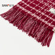 Sanfu overlock plaid long scarf fashionable and elegant trendy clothing accessories accessories scarf 847248