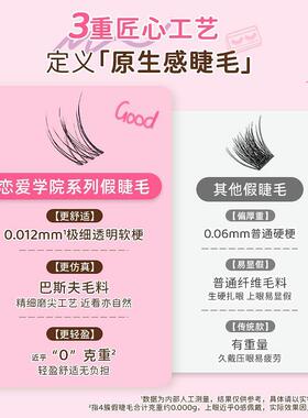 素之然恋爱学院系列单簇式假睫毛1盒 860542
