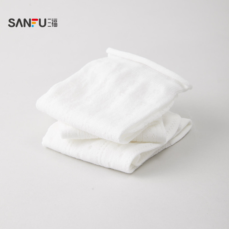 三福女短筒袜单双装 清新甜美提花柔软透气女袜袜子844292,淘宝优惠券,粉丝福利购,淘宝优惠卷