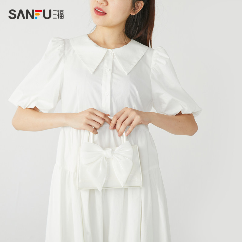 三福手提包2022夏季甜心少女包包 三福服饰女士包袋