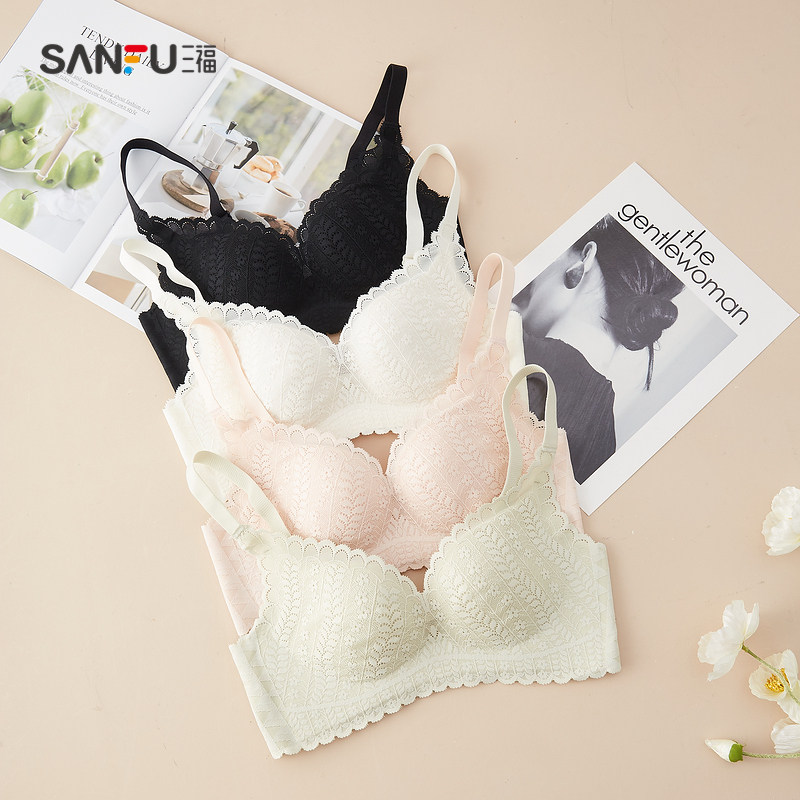 三福2022新款春季小胸聚拢甜美文胸 三福服饰文胸