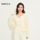 Sanfu pastoral jacquard cardigan ເສື້ອຄຸມດຽວຜູ້ຍິງຝຣັ່ງວ່າງອາກາດເສື້ອ jacket ເທິງແມ່ຍິງ 514700