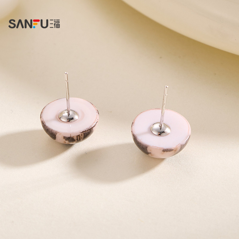 三福925银复古豹纹耳钉一对 时尚优雅首饰配饰耳环耳饰848945,淘宝优惠券,粉丝福利购,淘宝优惠卷