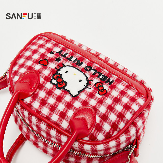 Sanfu Hello Kitty Boston Bag Crossbody Bag Decorative Bag Daily Goods Storage Bag 849304