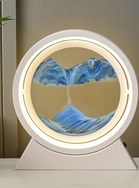 尤柯鸟（yoekbird）流沙画摆件自动翻转沙漏创意解压办公桌电视柜