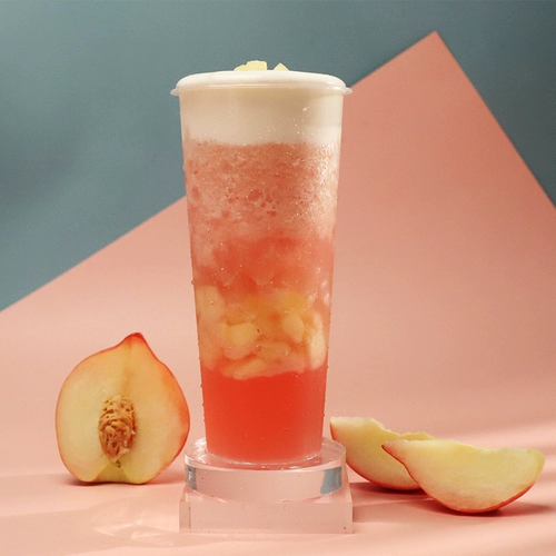 Dexin Zhen Fruit Fruit Fress Fresh Peach Juice напитки 1л персикового персикового концентрированного сока Peach Oolong Tea Milk Tea