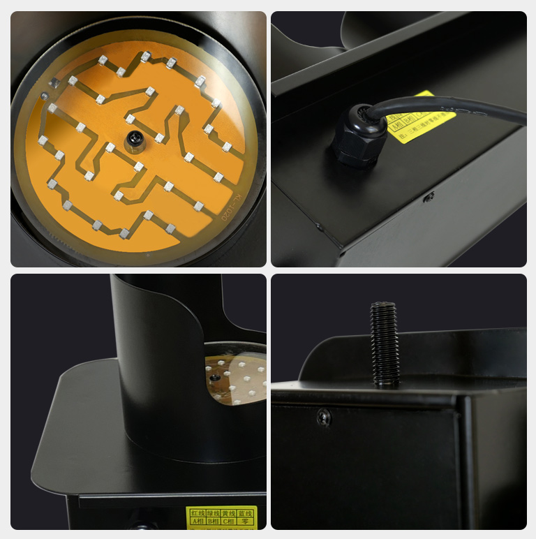 滑触线电源指示灯LED行车天车滑线三色信号灯220v380v户外防水 - 图2