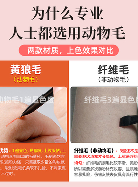 彩妆美妆化妆刷平头刷卧蚕刀锋