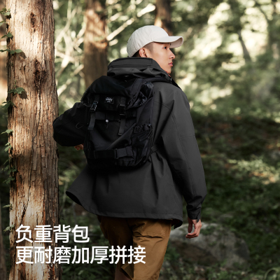 森马冲锋衣防风防雨夹克外套男装