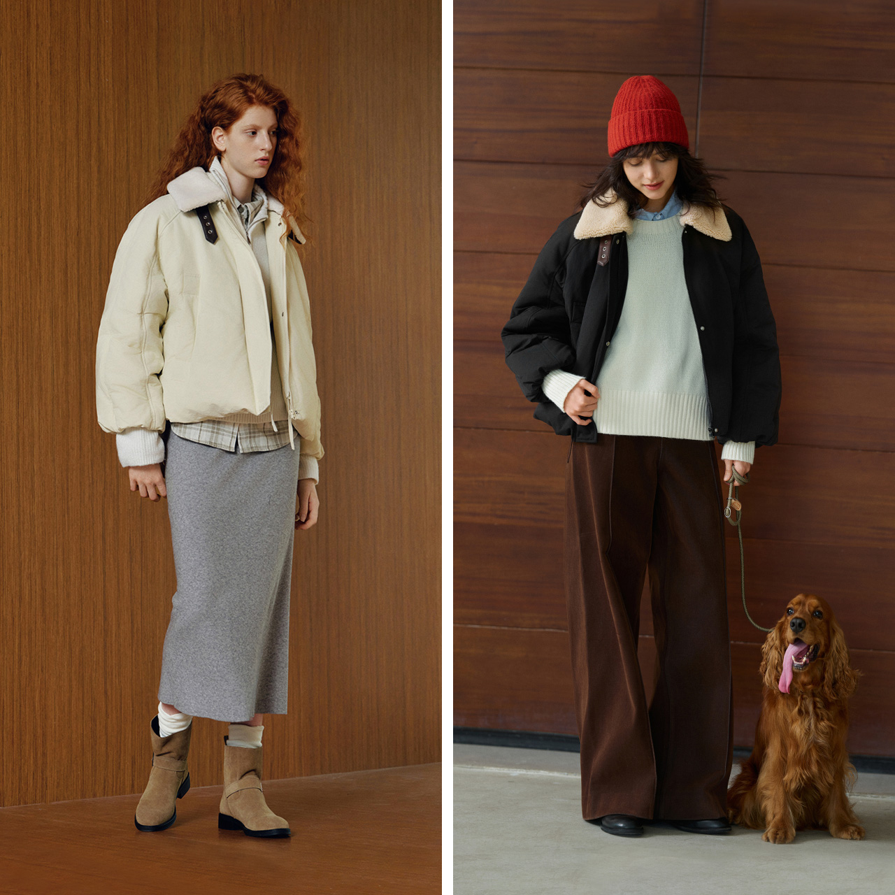 森马羽绒服女冬花苞巴恩风可脱卸毛领2025新款特宽松复古外套80绒