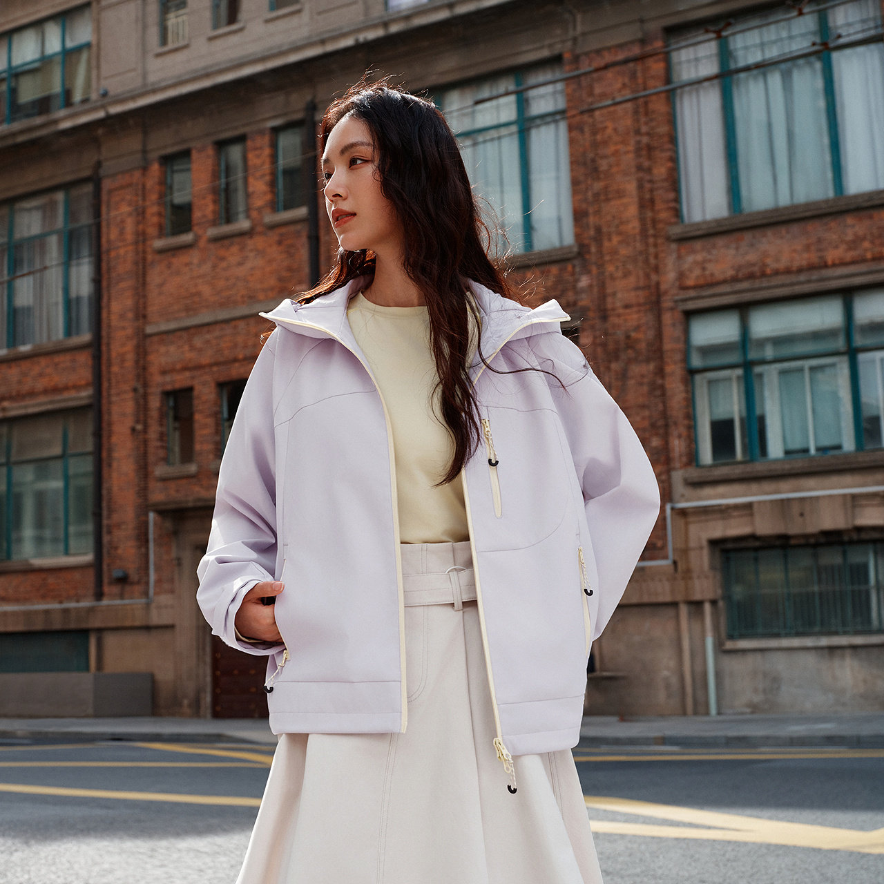 都市护身服|森马羽绒服女冬季90绒子三防防风2025新款潮流两件套