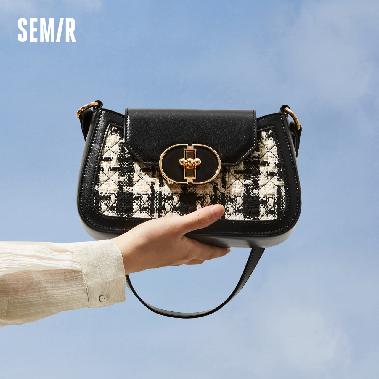 森马包包斜挎包女2024新款小众腋下包气质单肩包洋气手提包小香风,淘宝优惠券,粉丝福利购,淘宝优惠卷