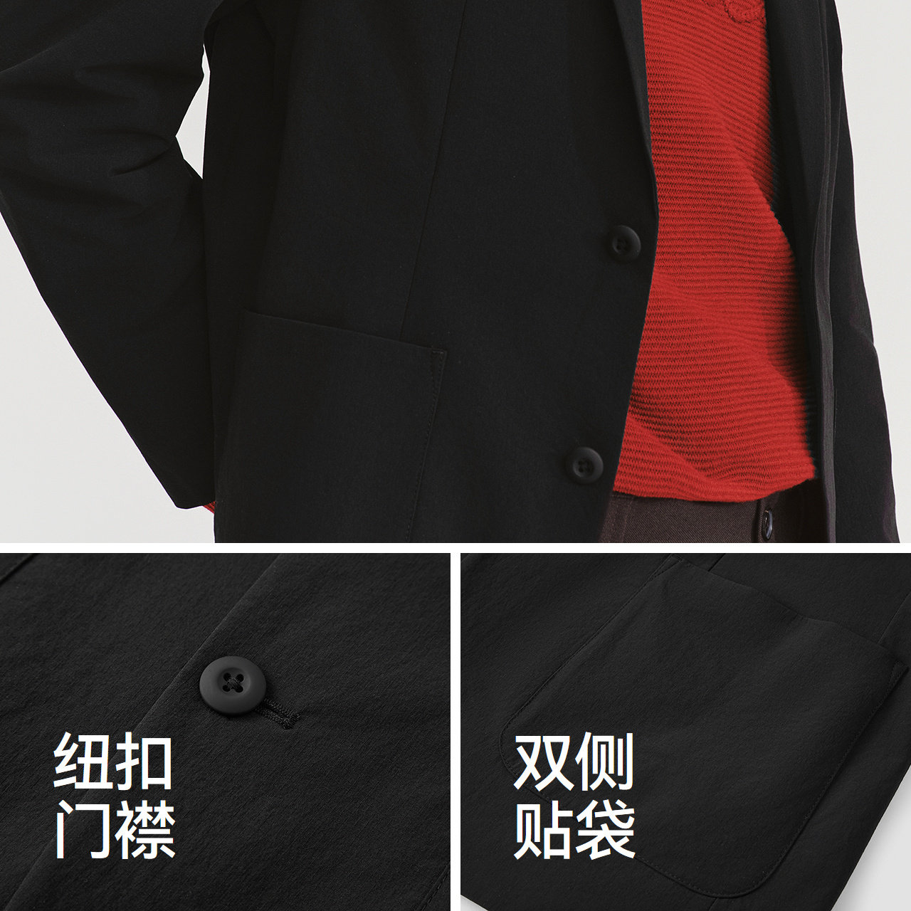 森马休闲西服男春季易打理弹力外套2026新款时尚潮流大贴袋上衣,淘宝优惠券,粉丝福利购,淘宝优惠卷