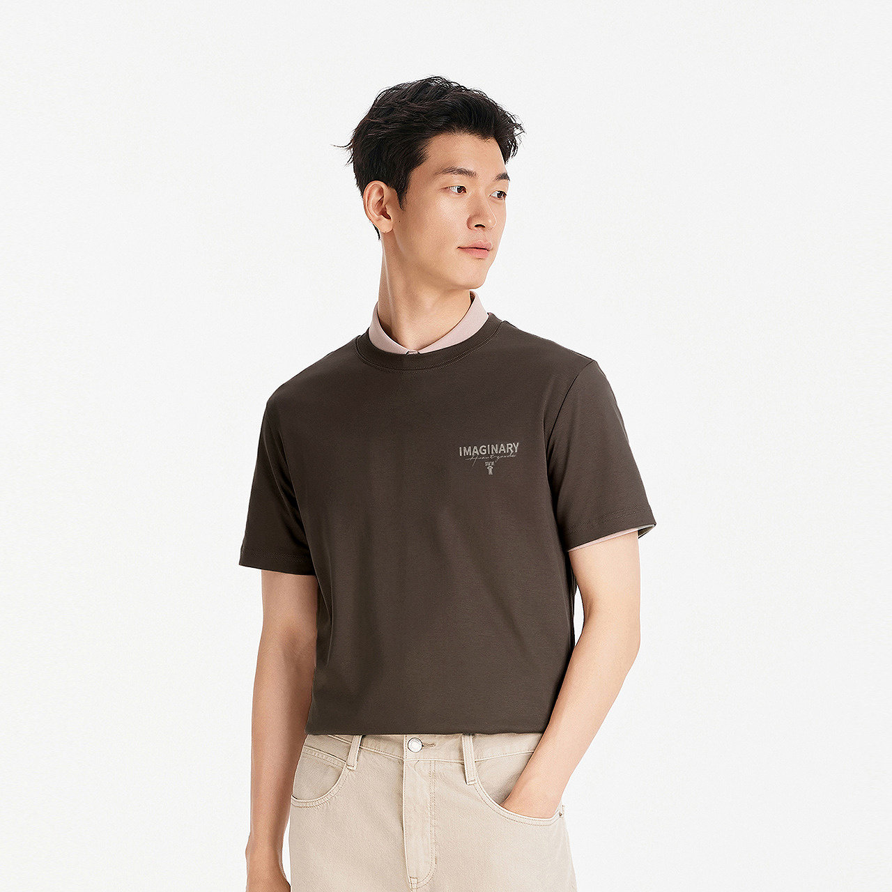 森柔|森马短袖T恤男夏季印花字母针织衫时尚绣花休闲舒适圆领上衣,淘宝优惠券,粉丝福利购,淘宝优惠卷