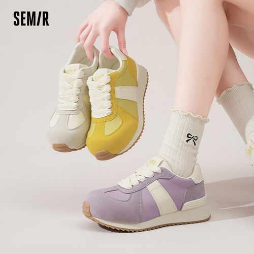 Semir女鞋德训鞋2025秋冬新款马卡龙阿甘鞋女ins潮丑萌大头运动鞋 - 图3
