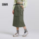 Semir elastic waist detachable work skirt for women