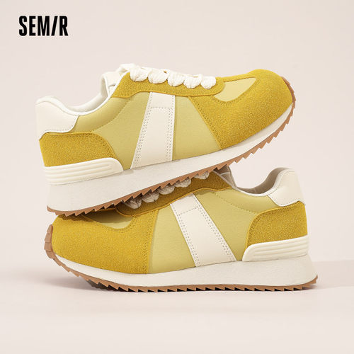 Semir女鞋德训鞋2025秋冬新款马卡龙阿甘鞋女ins潮丑萌大头运动鞋 - 图0
