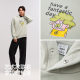 Semir fever and antibacterial printed couple hooded sweatshirt for men