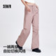 Semir drawstring textured wide-leg parachute pants ບາດເຈັບແລະສໍາລັບແມ່ຍິງ