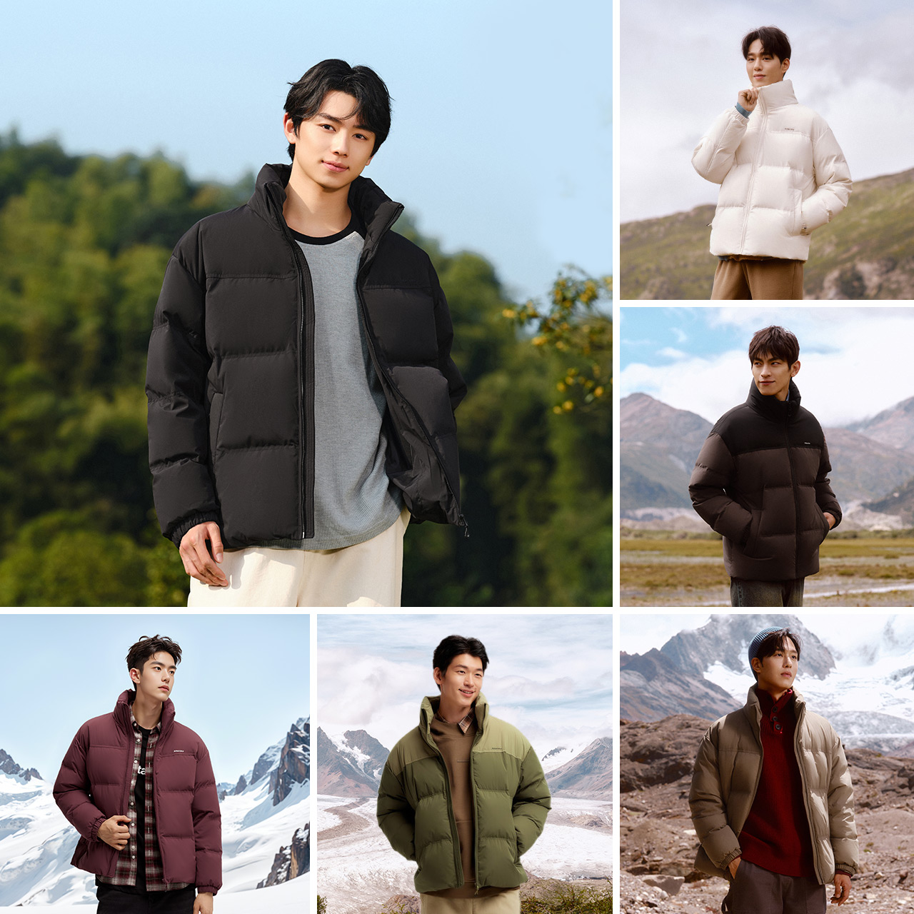 轻松羽绒|商场同款森马羽绒服男2024冬季新款防风防水外套情侣款