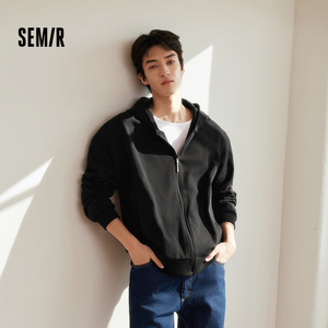 【森马】宽松连帽户外休闲针织外套