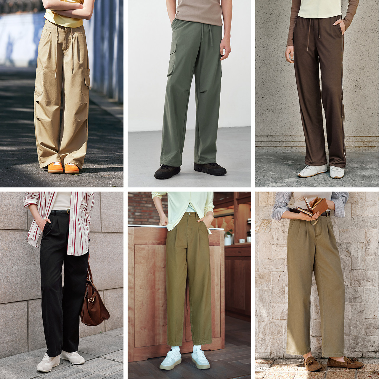 【福袋】森马休闲裤男宽松直筒工装裤凉感吸湿速干伞兵裤夏季长裤