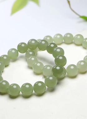 仿和田玉手链男女款东陵玉玉石8MM手串古风盘完手串饰品批发礼物