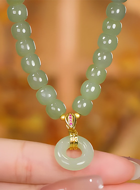 平安扣手链女双喜扣新中式手串复古简约典雅气质轻奢风手饰批发