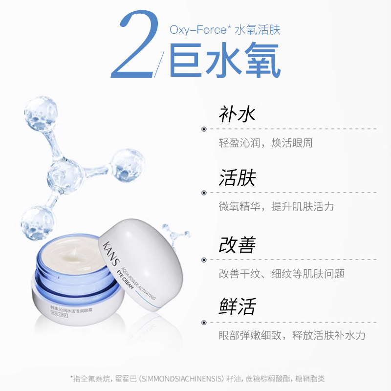 韩束蓝胶囊滋润水活舒缓细纹眼霜 韩束领航眼霜