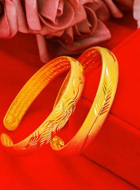 越南沙金手镯铜合金仿黄金