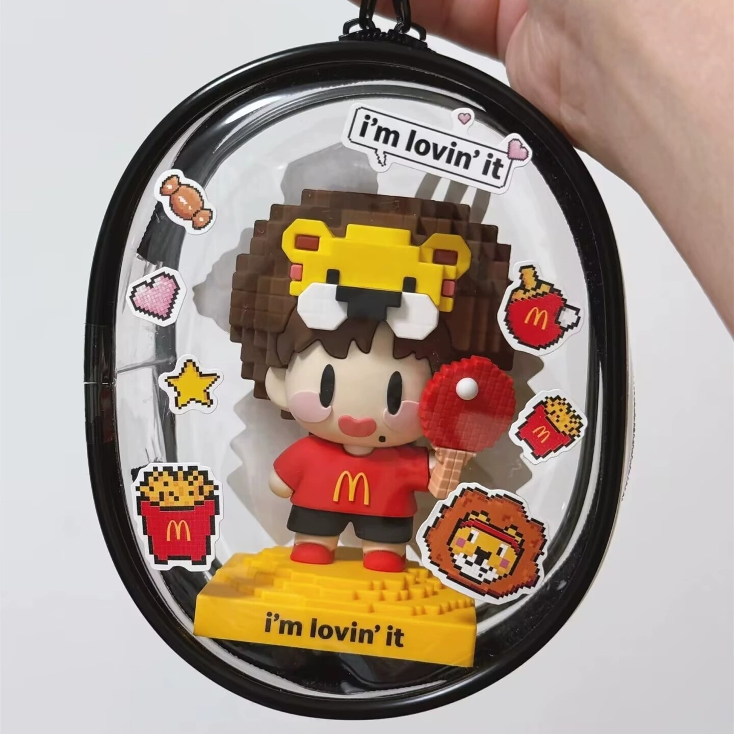 麦当劳王楚钦联名款遛娃包周边公仔手办盲盒包透明挂件保护套10cm - 图3