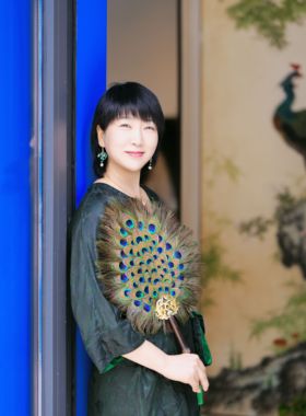 孔雀羽毛团扇双面佛前供奉DIY饰品原创古风民族装饰中式婚礼摆件