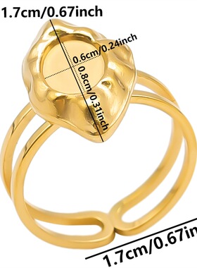 螺钿点翠材料包DIY配件戒指半成品低胎非遗体验团建研学团建沙龙